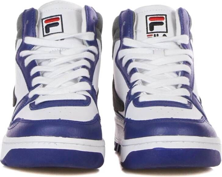 Fila Witte Mid Sneaker met Geborduurd Logo Blue Heren