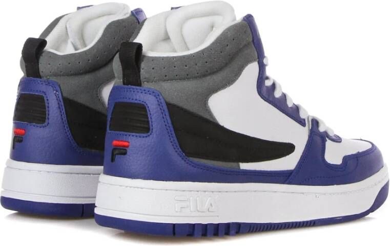 Fila Witte Mid Sneaker met Geborduurd Logo Blue Heren