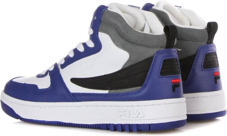 Fila Witte Mid Sneaker met Geborduurd Logo Blue Heren