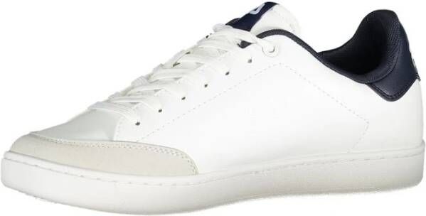 Fila Witte Polyester Sportsneaker Blauwe Details White Heren