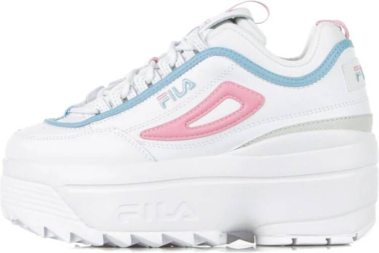 Fila Witte Rosebloom Sleehak Damesschoen White Dames