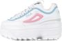 Fila Witte Rosebloom Sleehak Damesschoen White Dames - Thumbnail 2