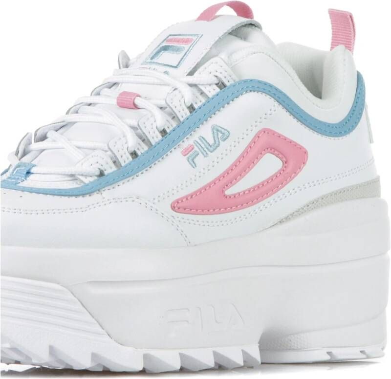 Fila Witte Rosebloom Sleehak Damesschoen White Dames