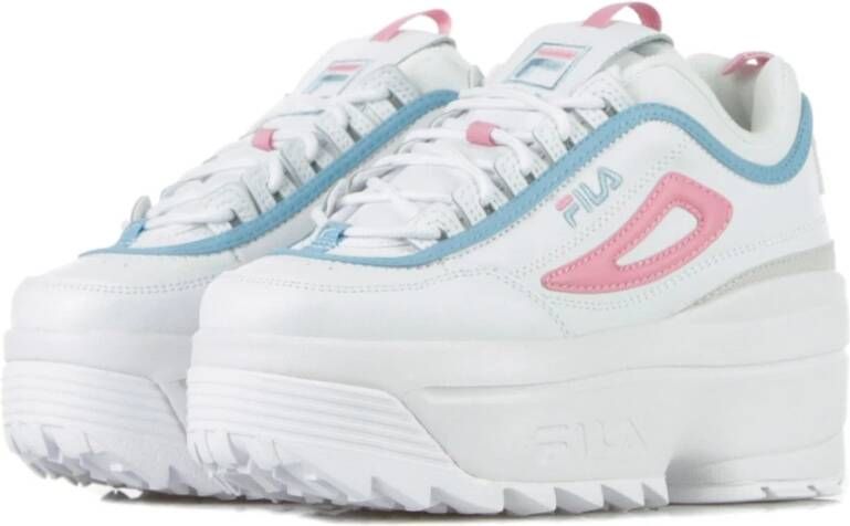 Fila Witte Rosebloom Sleehak Damesschoen White Dames