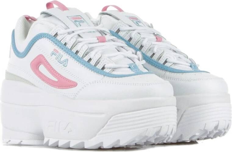 Fila Witte Rosebloom Sleehak Damesschoen White Dames