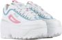 Fila Witte Rosebloom Sleehak Damesschoen White Dames - Thumbnail 5