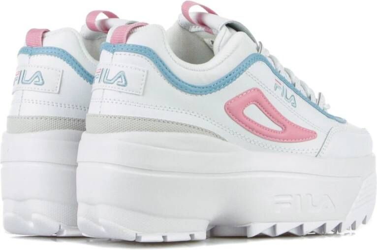 Fila Witte Rosebloom Sleehak Damesschoen White Dames