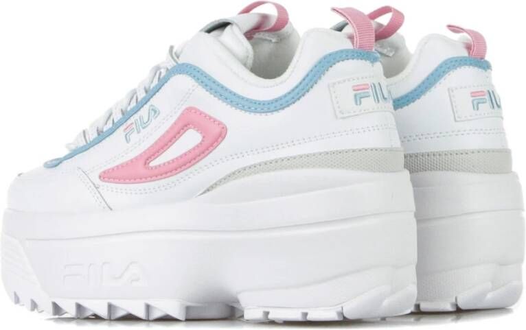 Fila Witte Rosebloom Sleehak Damesschoen White Dames