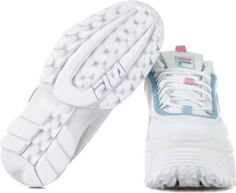 Fila Witte Rosebloom Sleehak Damesschoen White Dames