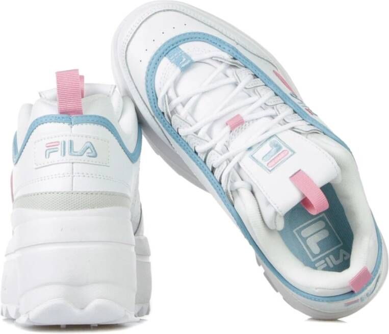 Fila Witte Rosebloom Sleehak Damesschoen White Dames