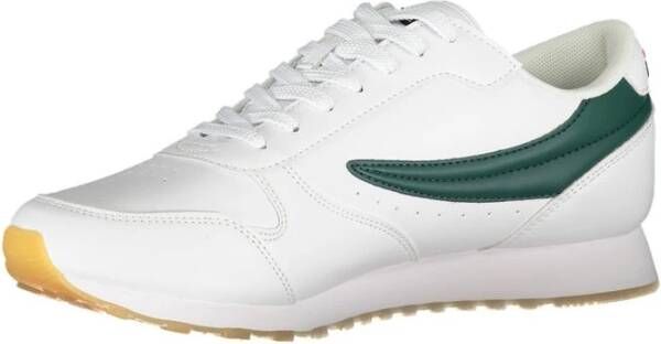 Fila Witte Vetersneakers met Contrastdetails White Heren