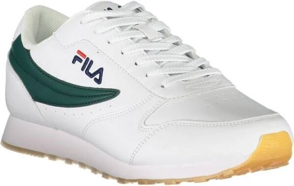 Fila Witte Vetersneakers met Contrastdetails White Heren