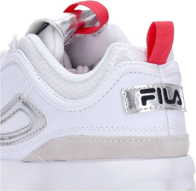 Fila Wit Zilver Lage Sneaker met Versteviging White Heren