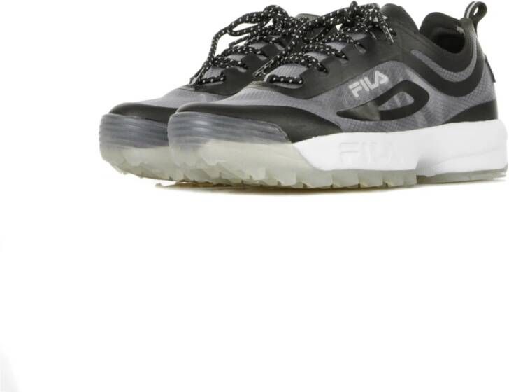 Fila Zwarte lage hardloopschoenen voor heren Black Heren