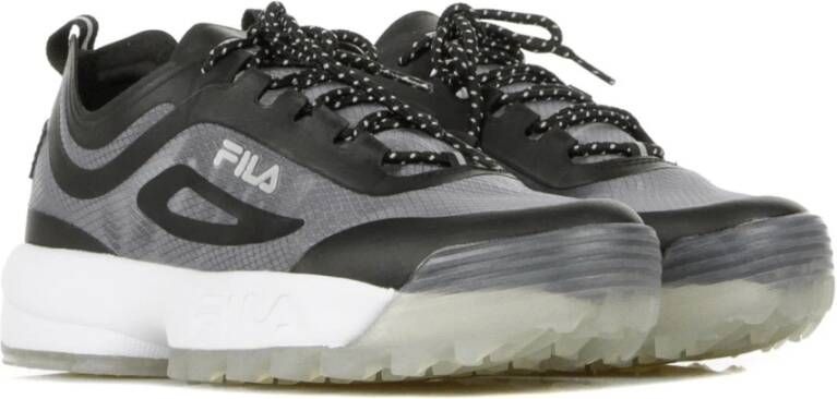 Fila Zwarte lage hardloopschoenen voor heren Black Heren