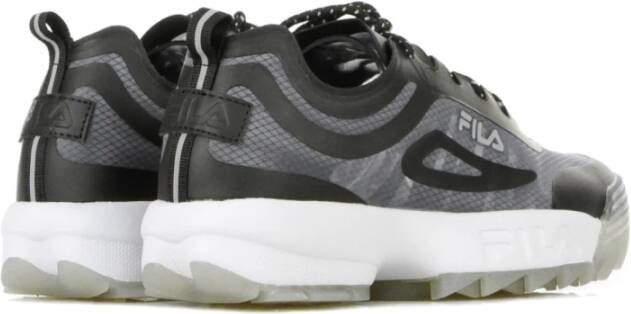 Fila Zwarte lage hardloopschoenen voor heren Black Heren