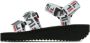 Fila Zwarte Logo Sandaal Dames Slippers Black Dames - Thumbnail 2