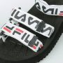 Fila Zwarte Logo Sandaal Dames Slippers Black Dames - Thumbnail 11