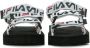 Fila Zwarte Logo Sandaal Dames Slippers Black Dames - Thumbnail 4