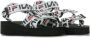 Fila Zwarte Logo Sandaal Dames Slippers Black Dames - Thumbnail 5