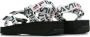 Fila Zwarte Logo Sandaal Dames Slippers Black Dames - Thumbnail 8