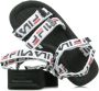 Fila Zwarte Logo Sandaal Dames Slippers Black Dames - Thumbnail 10