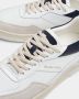 Filling Pieces Witte leren sneakers Ronde neus Marine accenten White Heren - Thumbnail 5