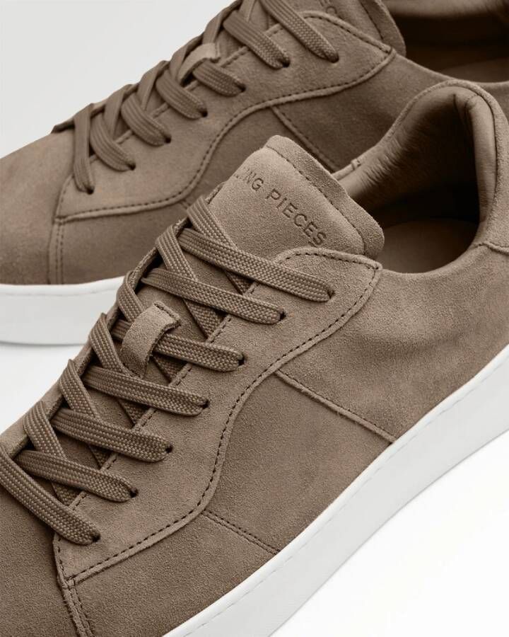 Filling Pieces Court Suede Taupe Beige Unisex