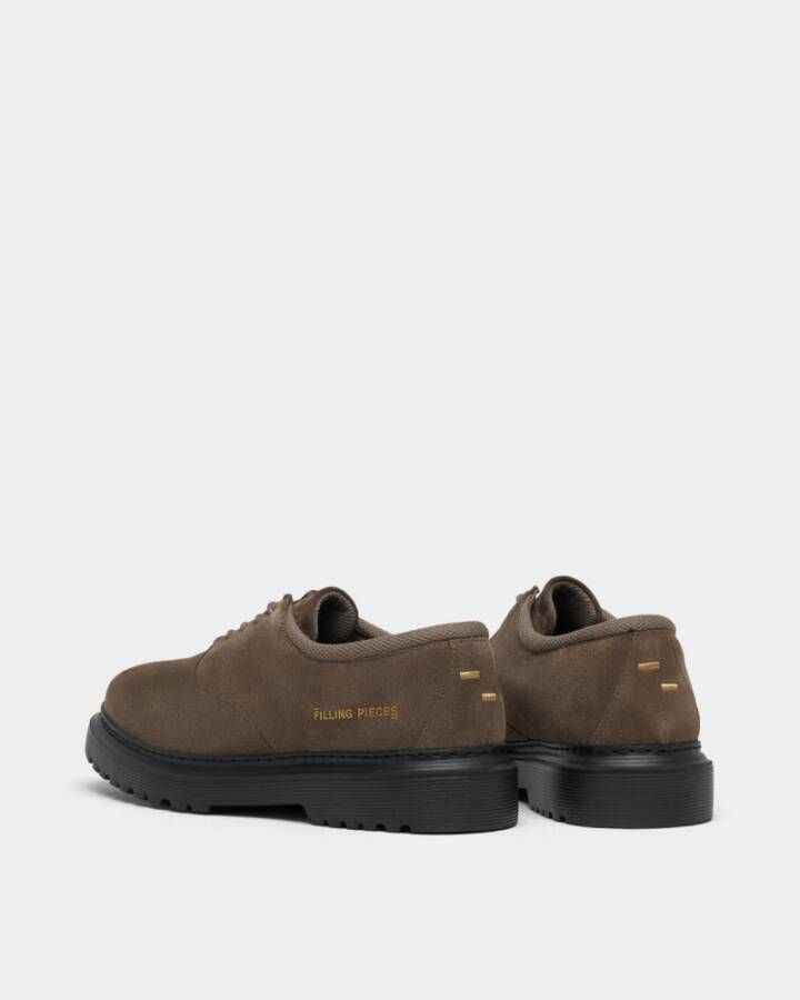 Filling Pieces Derby Suede Earth Eu39-Uk6-Usm7-Usw8.5 Brown Heren Brown Heren