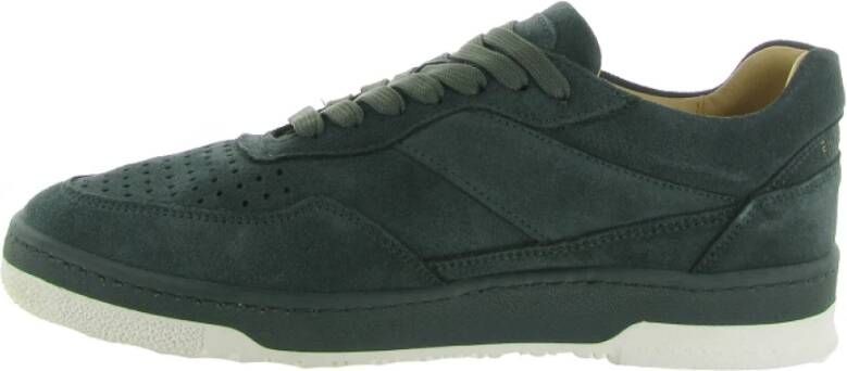 Filling Pieces Donkergroene Suède Lage Top Sneakers Green Heren