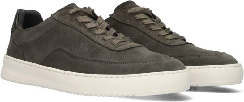 Filling Pieces Groene Suède Lage Sneakers Mondo Sue Gray Heren