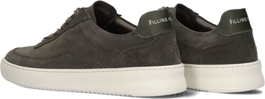 Filling Pieces Groene Suède Lage Sneakers Mondo Sue Gray Heren