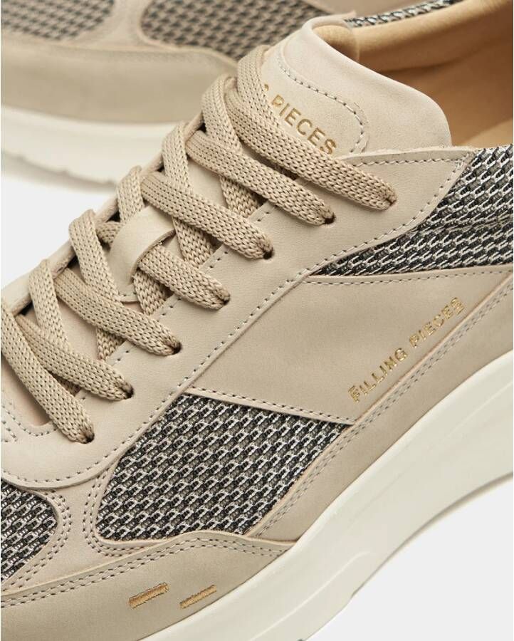 Filling Pieces Jet Runner Mesh Beige Heren