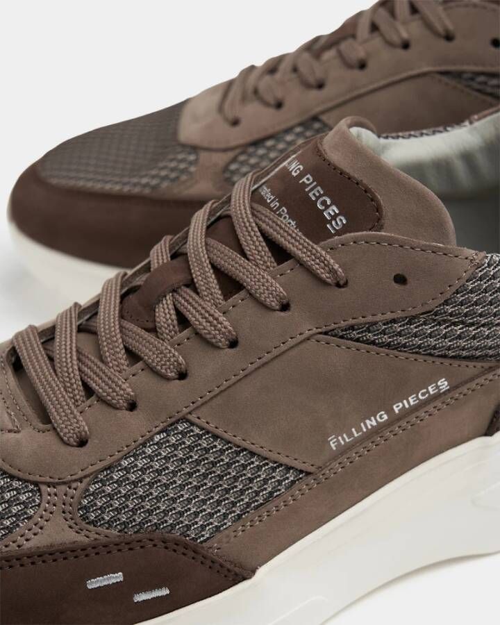 Filling Pieces Jet Runner Mesh Taupe Brown Heren