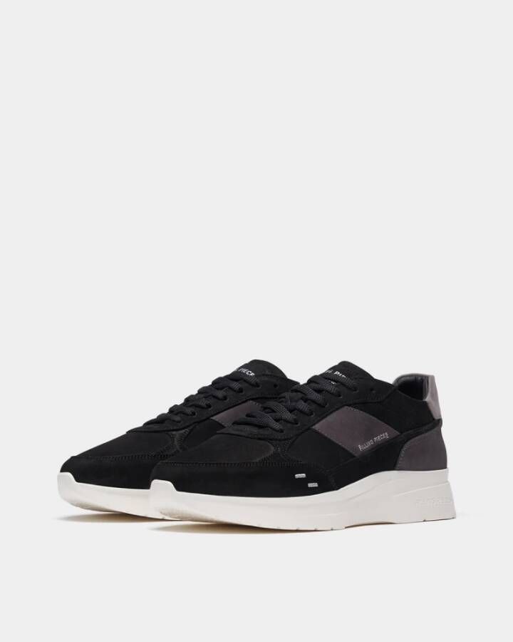 Filling Pieces Jet Runner Nubuck Black Heren