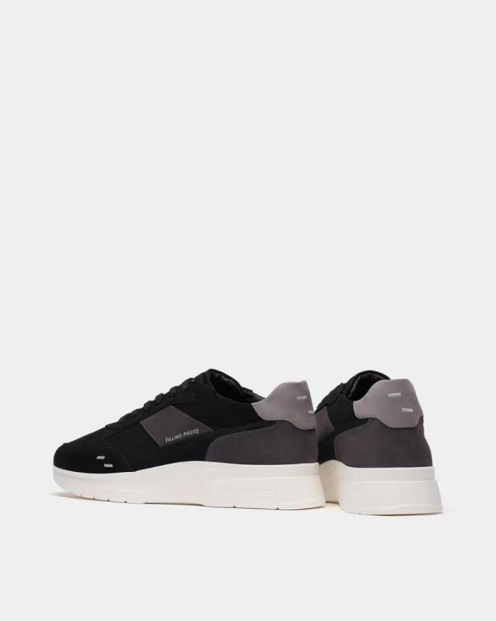 Filling Pieces Jet Runner Nubuck Black Heren