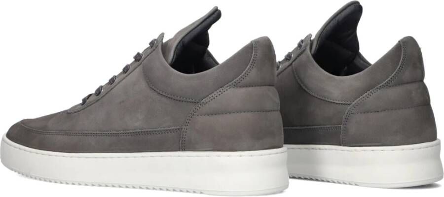 Filling Pieces Lage Organische Suède Sneakers Gray Dames