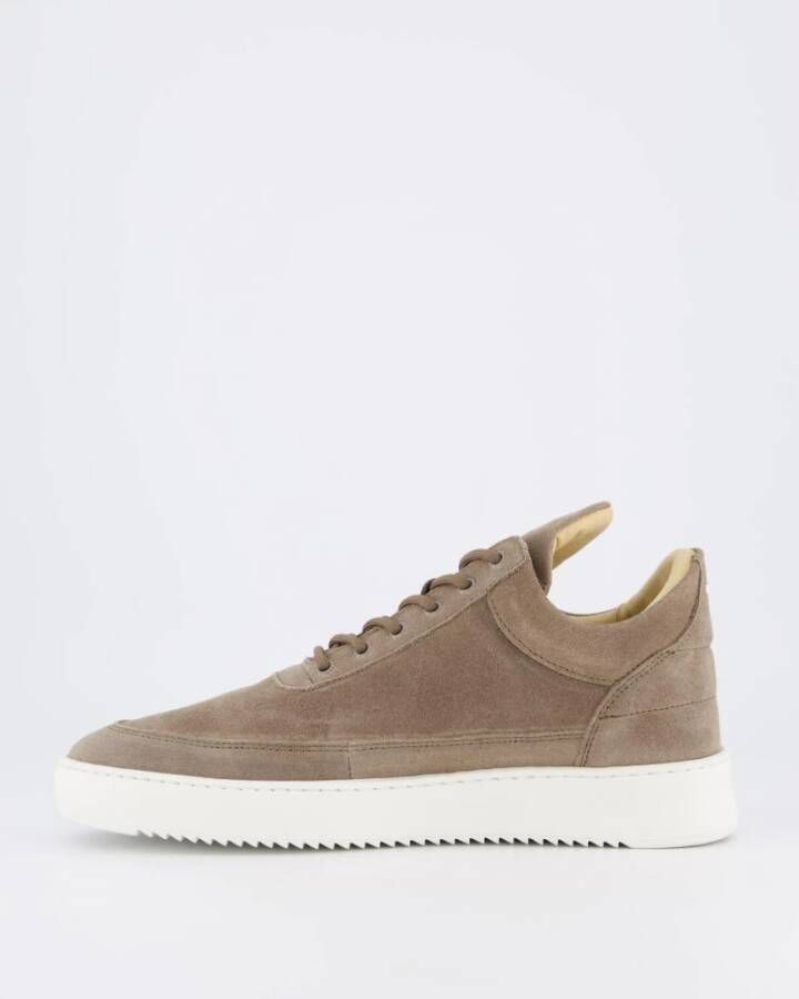 Filling Pieces Lage Top Suède Aarde Schoenen Beige Heren