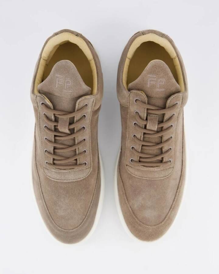 Filling Pieces Lage Top Suède Aarde Schoenen Beige Heren