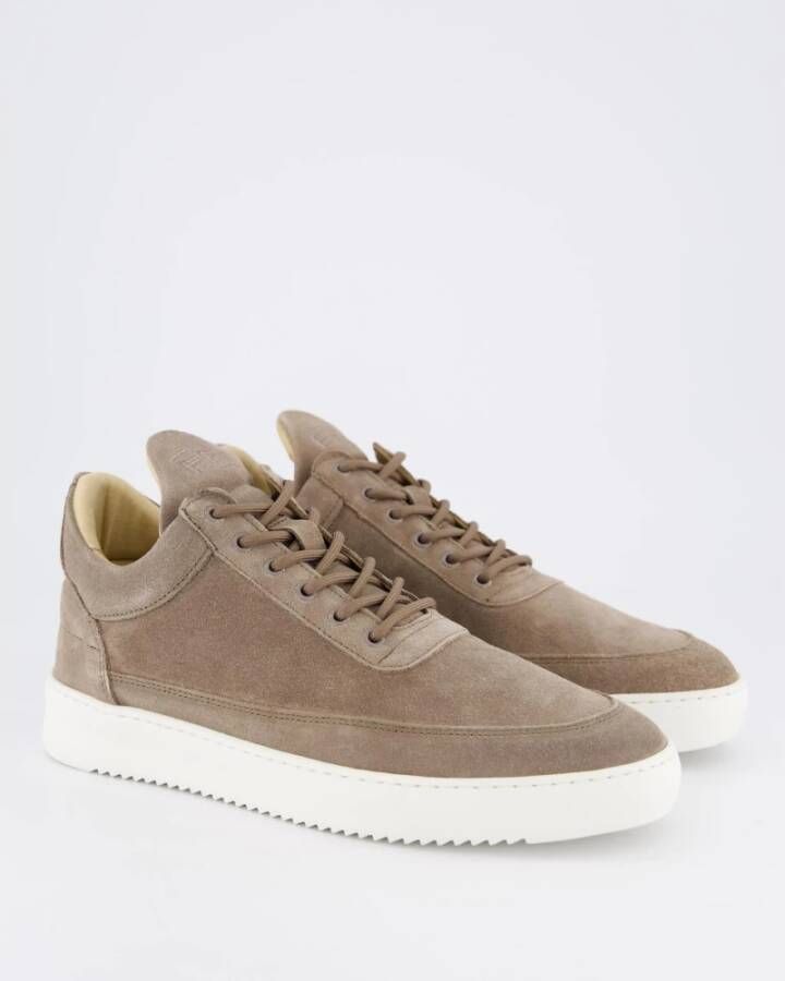 Filling Pieces Lage Top Suède Aarde Schoenen Beige Heren