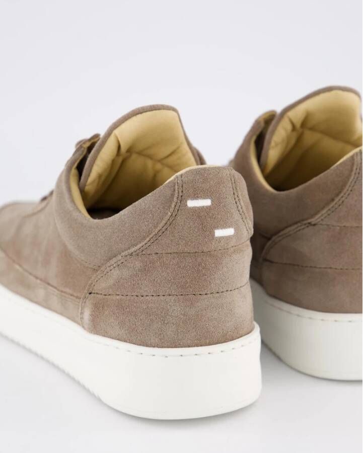 Filling Pieces Lage Top Suède Aarde Schoenen Beige Heren