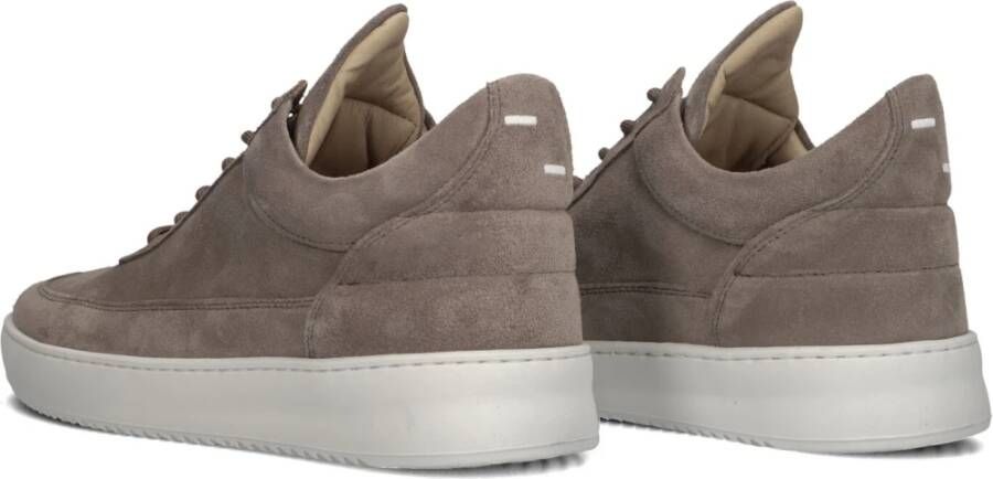 Filling Pieces Lage Top Suède Sneakers Bruin Brown Heren