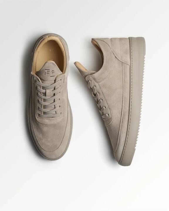 Filling Pieces Lage Top Suède Tonal Aarde Sneakers Brown Heren