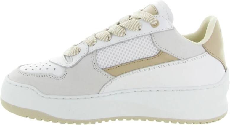 Filling Pieces Lichtbruin Low Top Game Lux White Dames