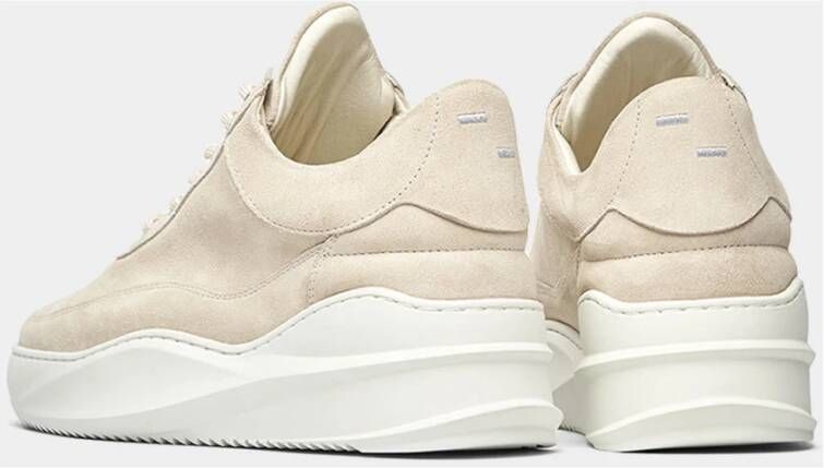 Filling Pieces Low Eva Sky Suede Frost Beige Dames