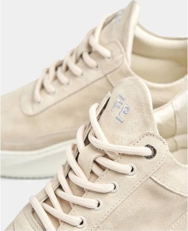 Filling Pieces Low Eva Sky Suede Frost Beige Dames