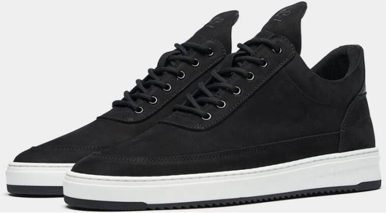 Filling Pieces Low Top Base Black Zwart Heren