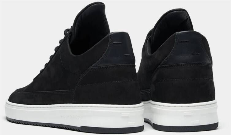 Filling Pieces Low Top Base Black Zwart Heren