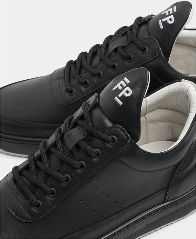 Filling Pieces Low Top Bianco Jet Black Heren