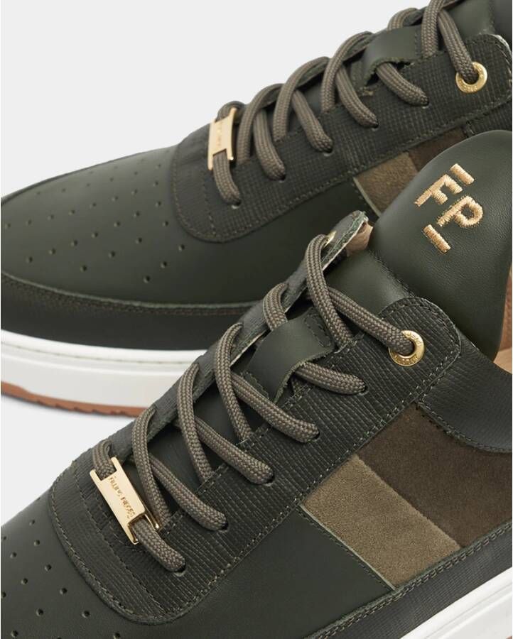 Filling Pieces Low Top Game Lux Green Heren